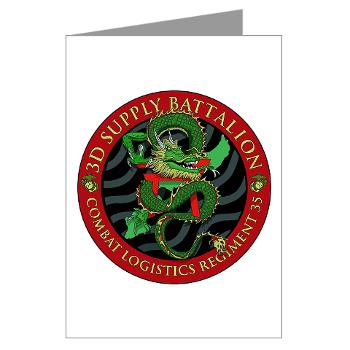 3SB - M01 - 02 - 3rd Supply Battalion - Greeting Cards (Pk of 10) - Click Image to Close